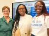 Congresswoman LaMonica McIver (NJ-10) (center), pictured with Zufall Health President and CEO Fran Palm and SVP of Dental Services Jade Duncan, DDS, MEd, MBA, was among the ceremony speakers.