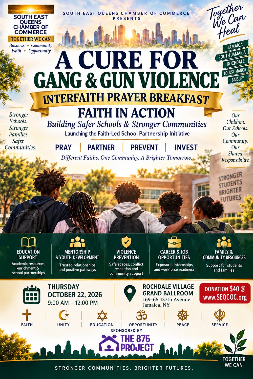 A Cure for Gang & Gun Violence Interfaith Power Prayer Breakfast