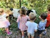 Children petting the goats at Reeves-Reed Arboretum's Celebrate Fall Festival.