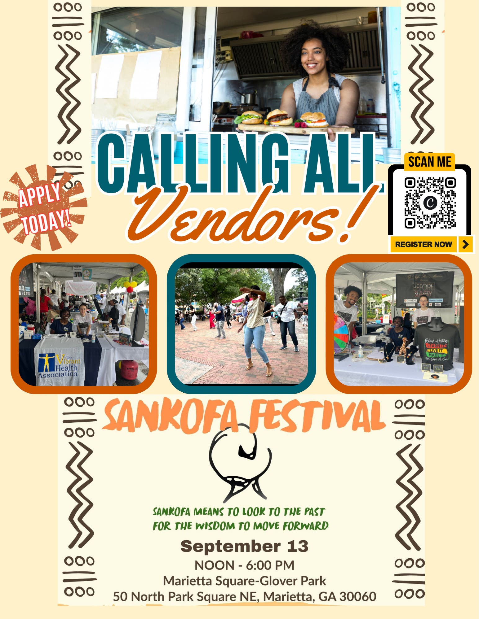 Calling All VENDORS At The 5th Annual Sankofa Festival Presented By Before Slavery Museum