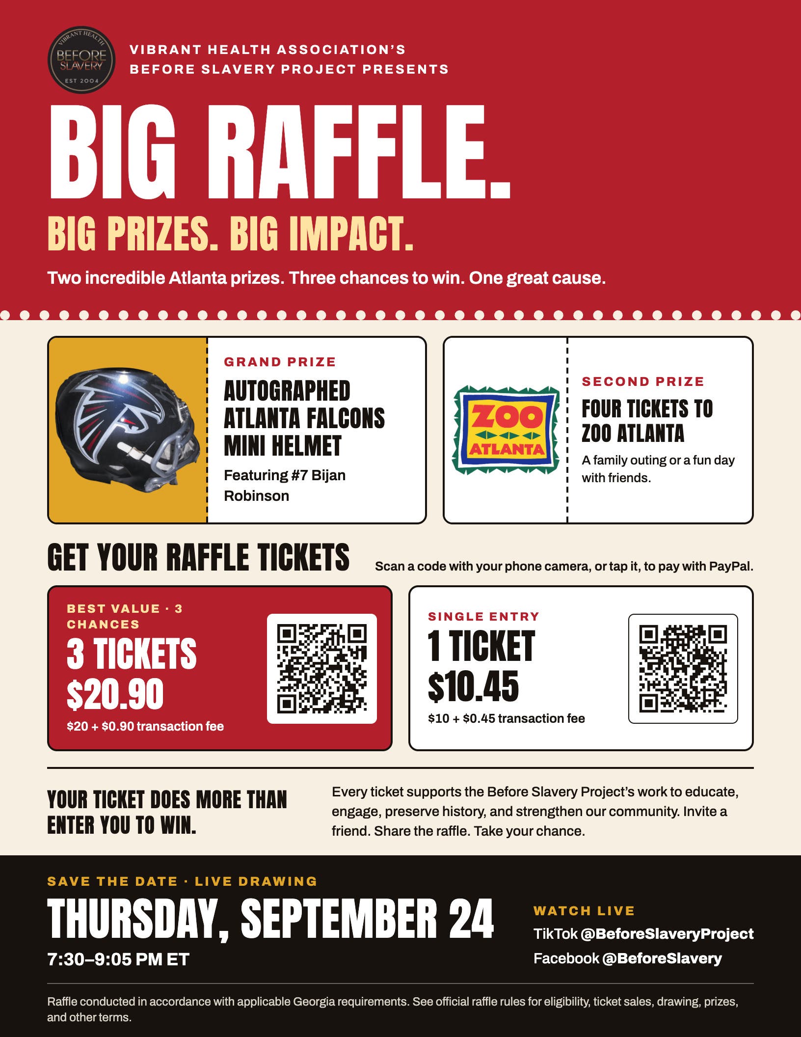 Before Slavery Project Community Raffle: Win Big, Give Back!