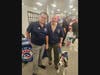 Gary Baumann, co-founder of Paws of War, and Rob Weisberg, Commack FD and 9/11 First Responder, and his dog Chip. 