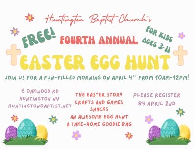 Apr 4 | 4th Annual Easter Egg Hunt | Huntington, NY Patch