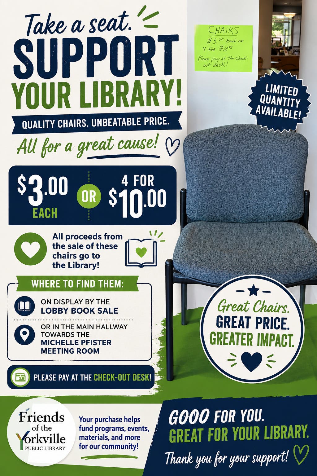 πͺβ¨ Take Home a Piece of the Library While Supporting a Great Cause! ππ