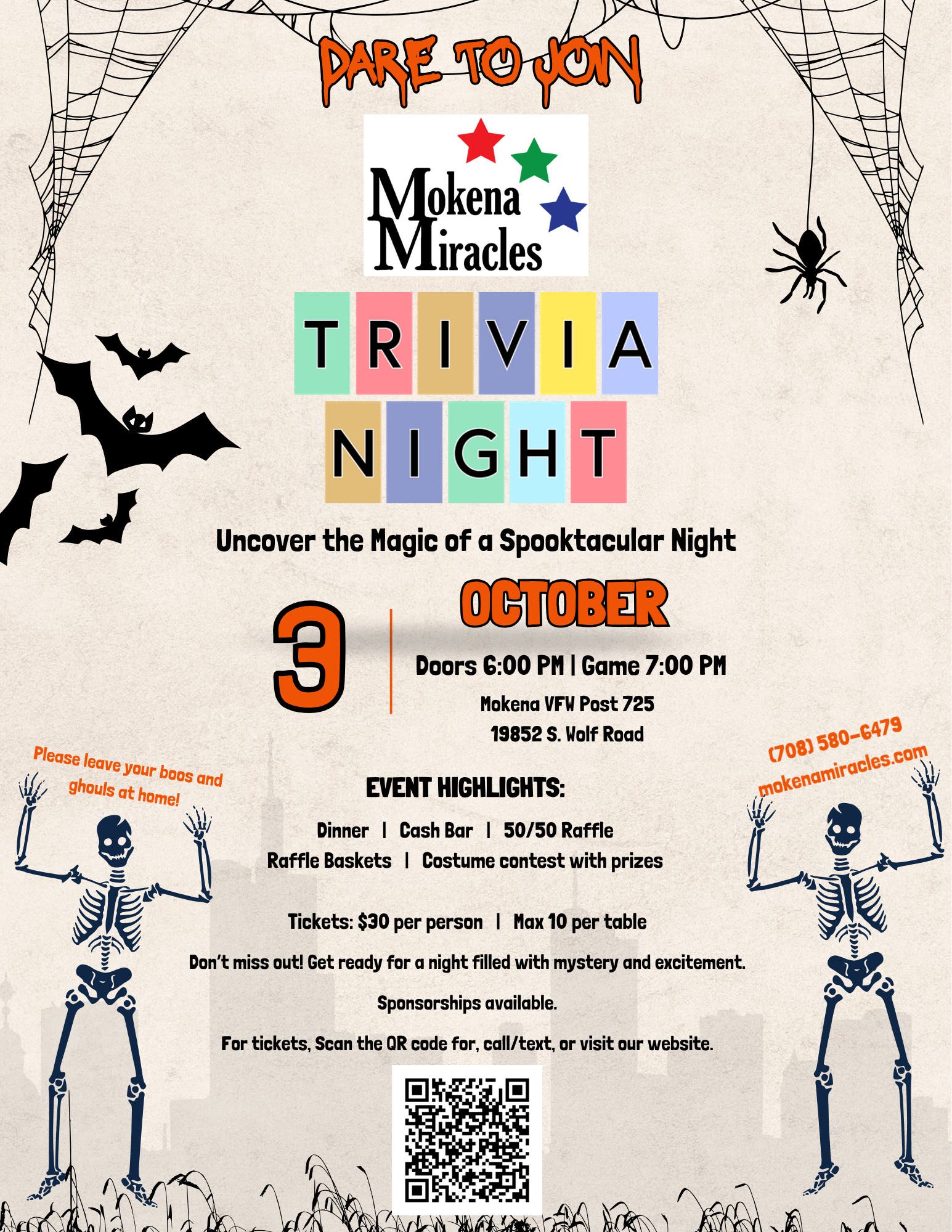 Mokena Miracles Trivia Night