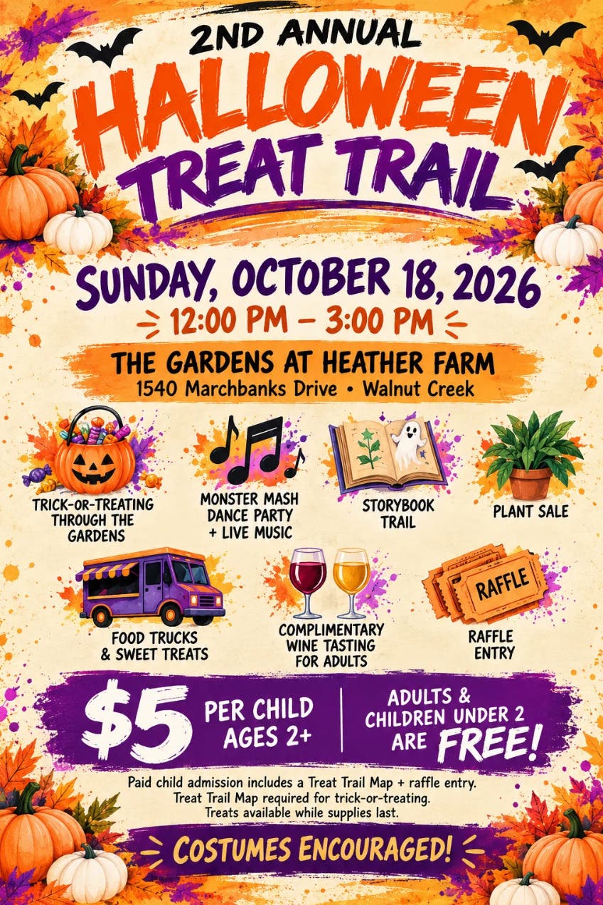 2nd Annual Halloween Treat Trail at The Gardens at Heather Farm