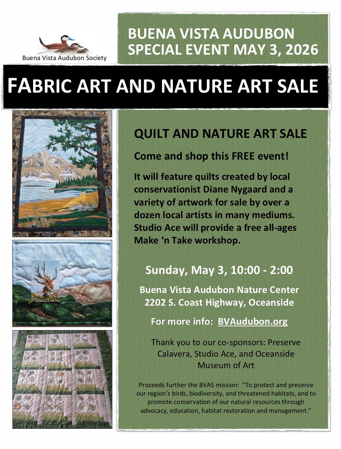 Quilt and Art Sale!