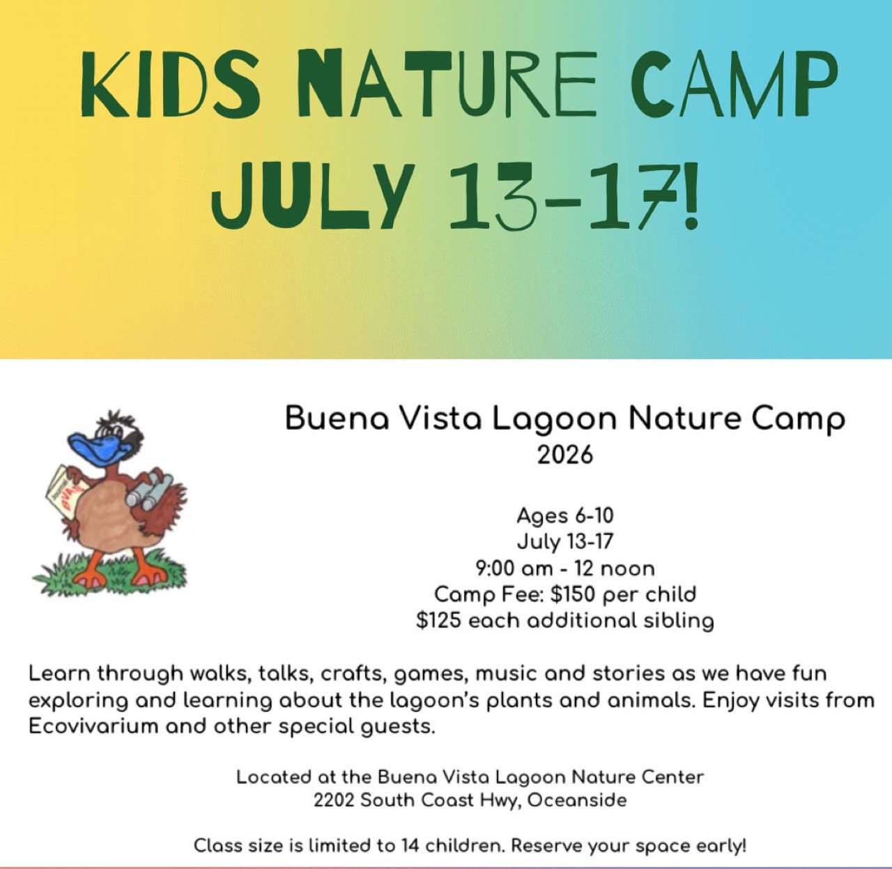 Buena Vista Lagoon Nature Camp