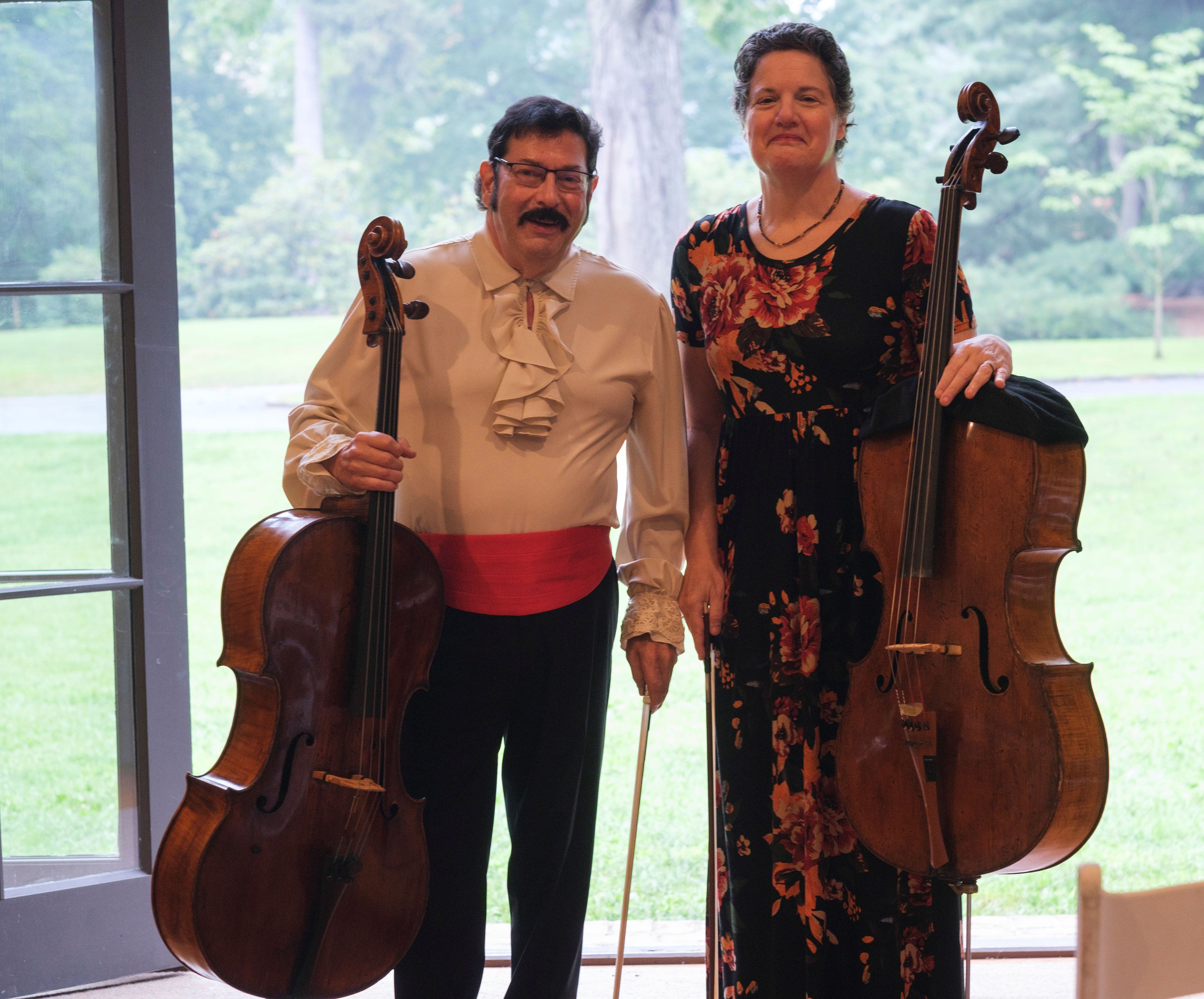 Cambiata Cello Duo featuring Suzanne Mueller and Paul Finkelstein at the Great Neck Library