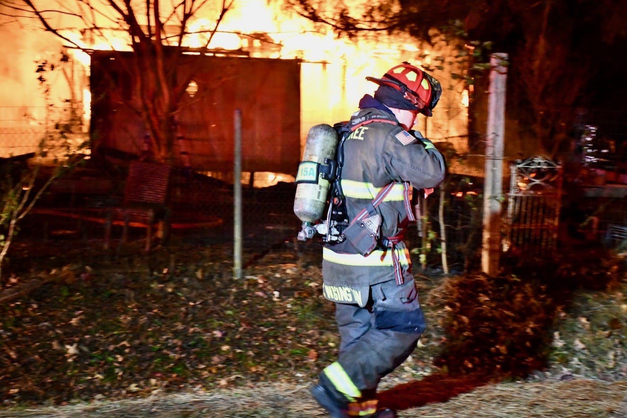 Ball Ground Fire Injures 1, Destroys Home