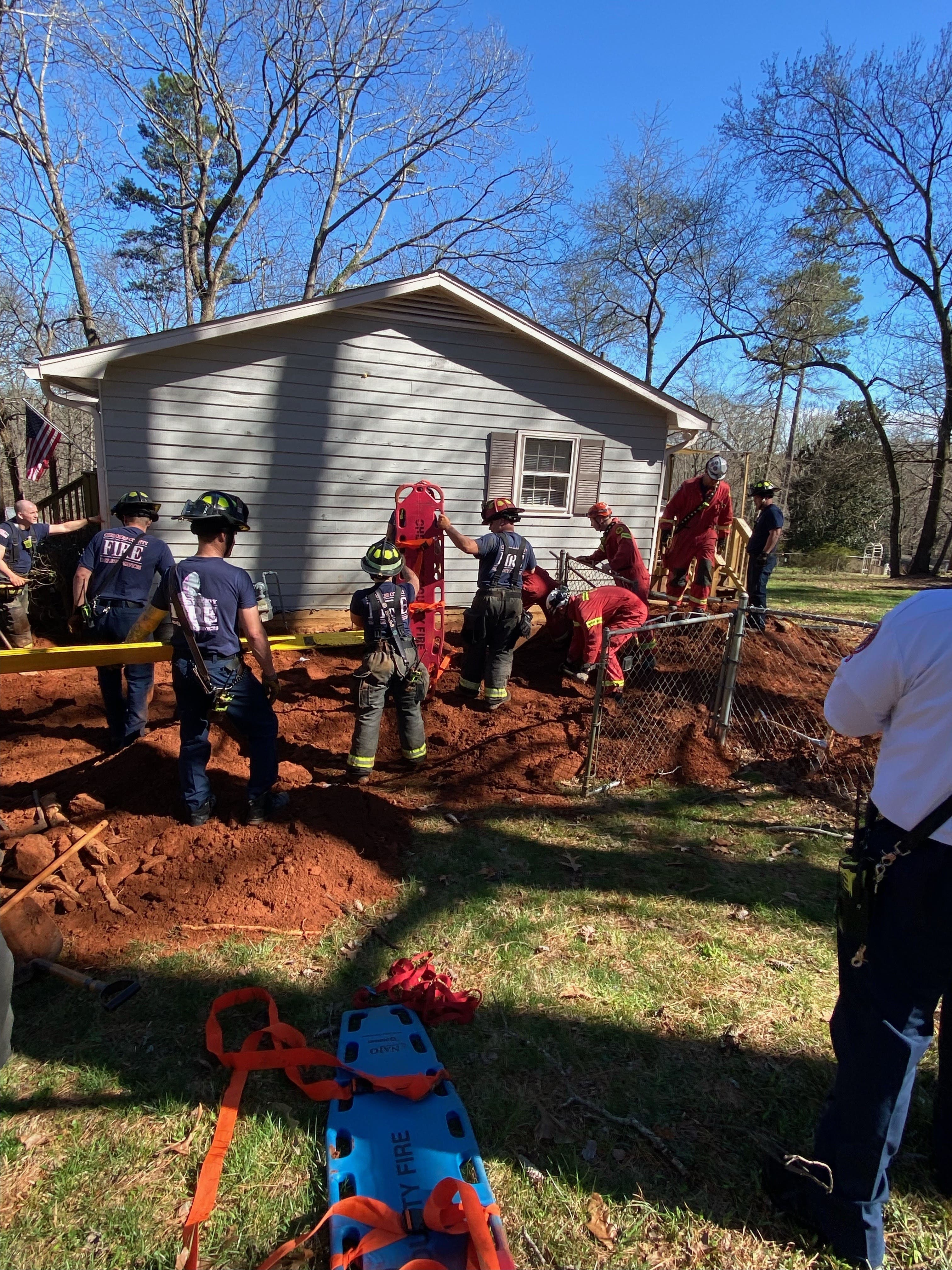 Worker Trapped In Trench Rescued By Cherokee, Cobb Firefighters