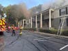 The Gwinnett County Fire and Emergency Services respond to a massive fire Thursday at the Elliott Apartments.