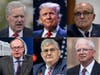 Mark Meadows, Donald Trump, Rudy Guiliani, Jeffrey Clark, David Shafer & John Eastman (Chris Kleponis/UPI/Shutterstock;AP Photo/Charlie Neibergall; Nathan Posner/Shutterstock; AP Photo/Susan Walsh; Nathan Posner/Shutterstock; AP Photo/Jae C. Hong)
