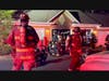 Cherokee County firefighters respond Friday to a fire at a multiunit garage at River Ridge Apartments.