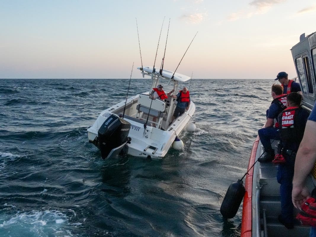 The U.S. Coast Guard rescue two mariners after their boat became disabled Sunday near Tybee Island.