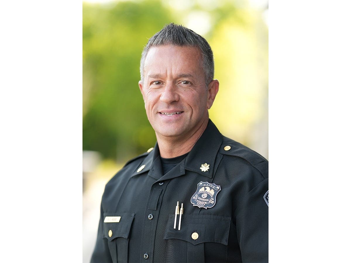 Todd Hood is recently named deputy police chief for the Woodstock Police Department.