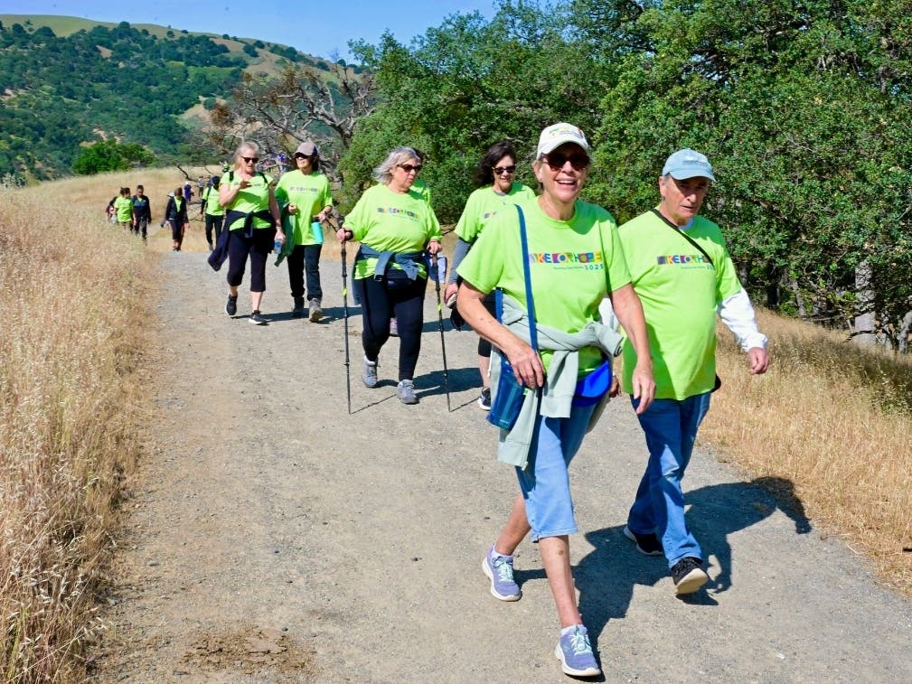 Last year’s Hike for Hope participants on the move