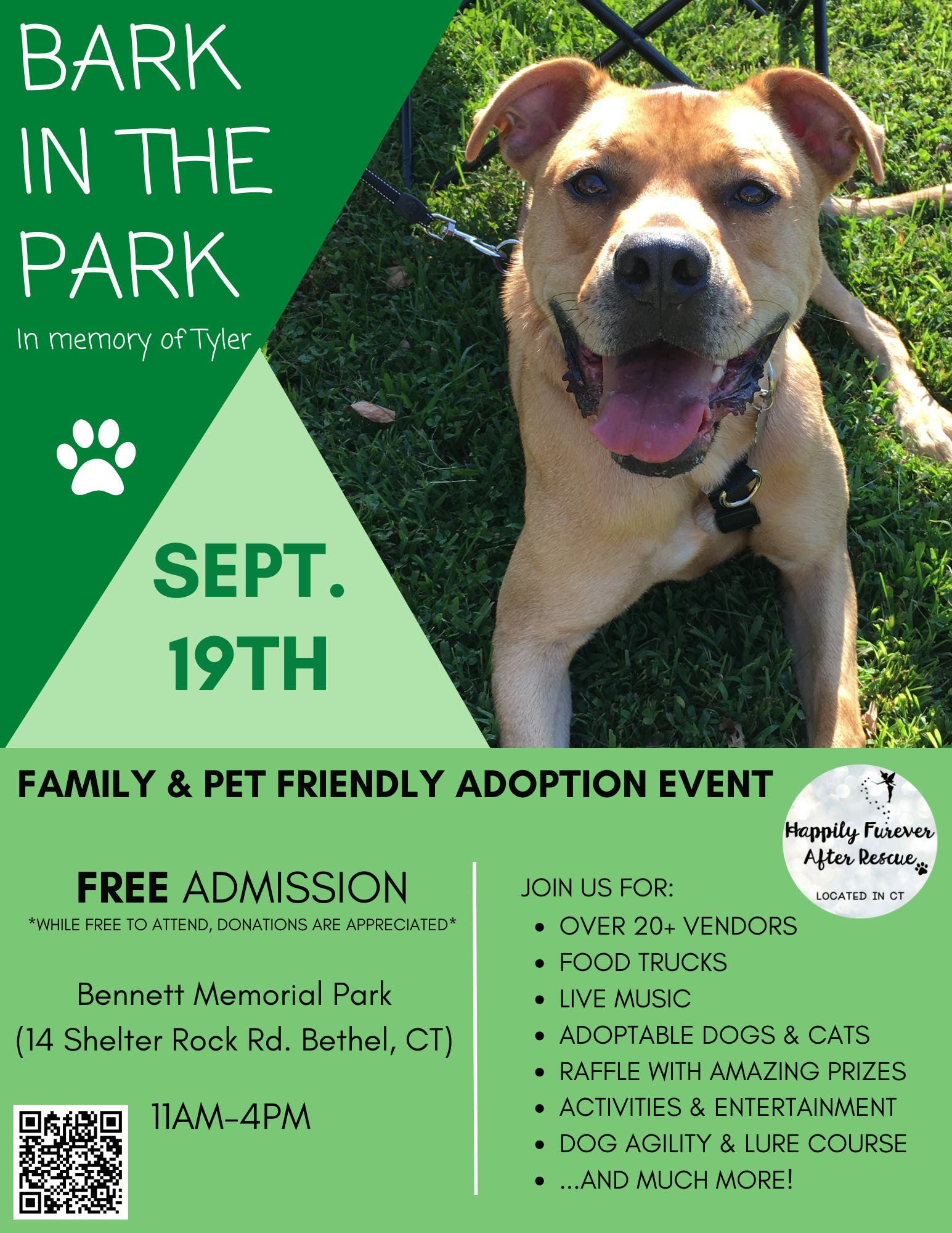 Bark in the Park: In Memory of Tyler