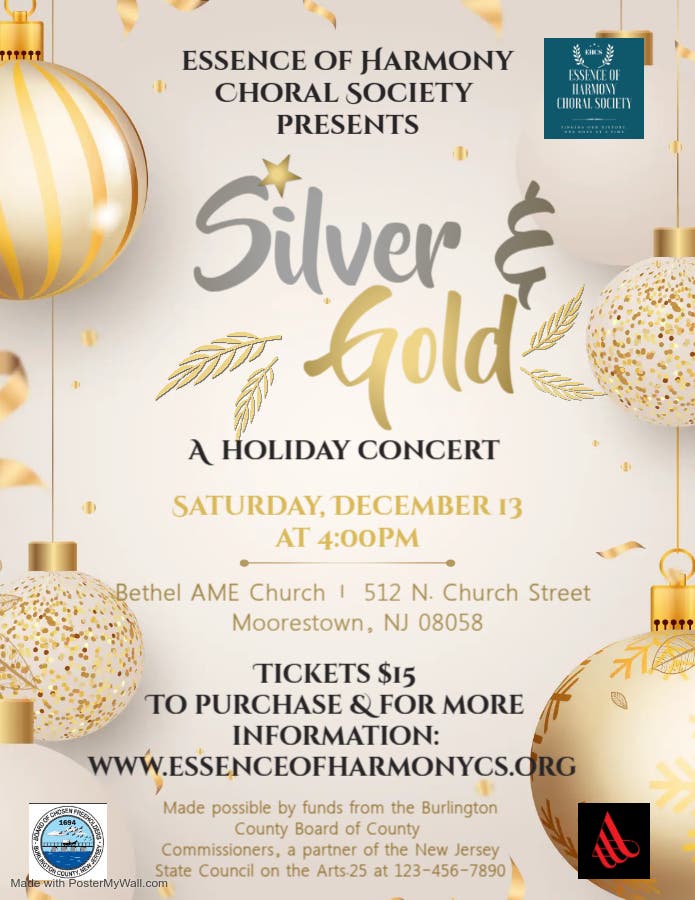 Essence of Harmony Choral Society presents, "Silver and Gold"