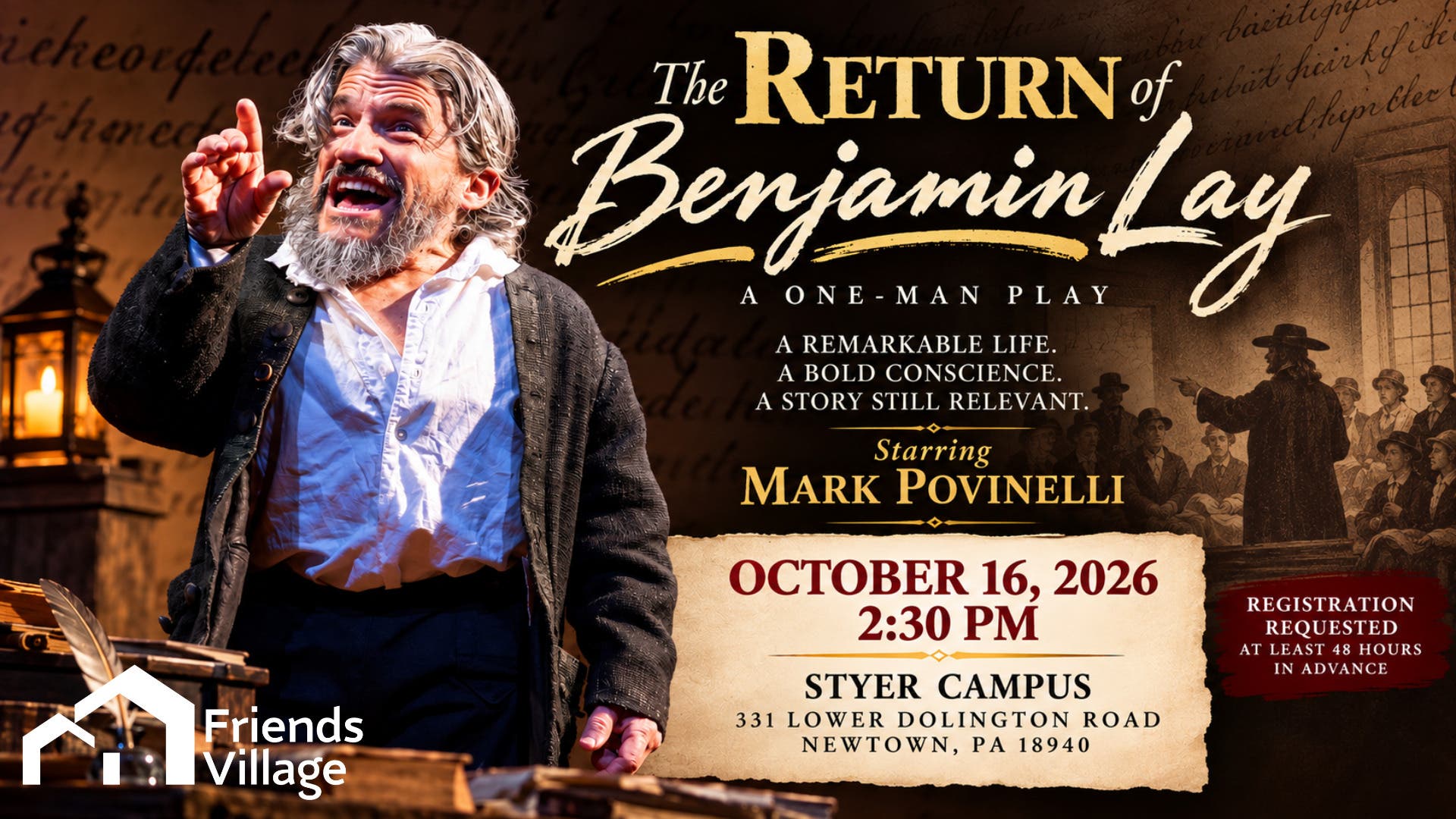 The Return of Benjamin Lay starring Mark Povinelli