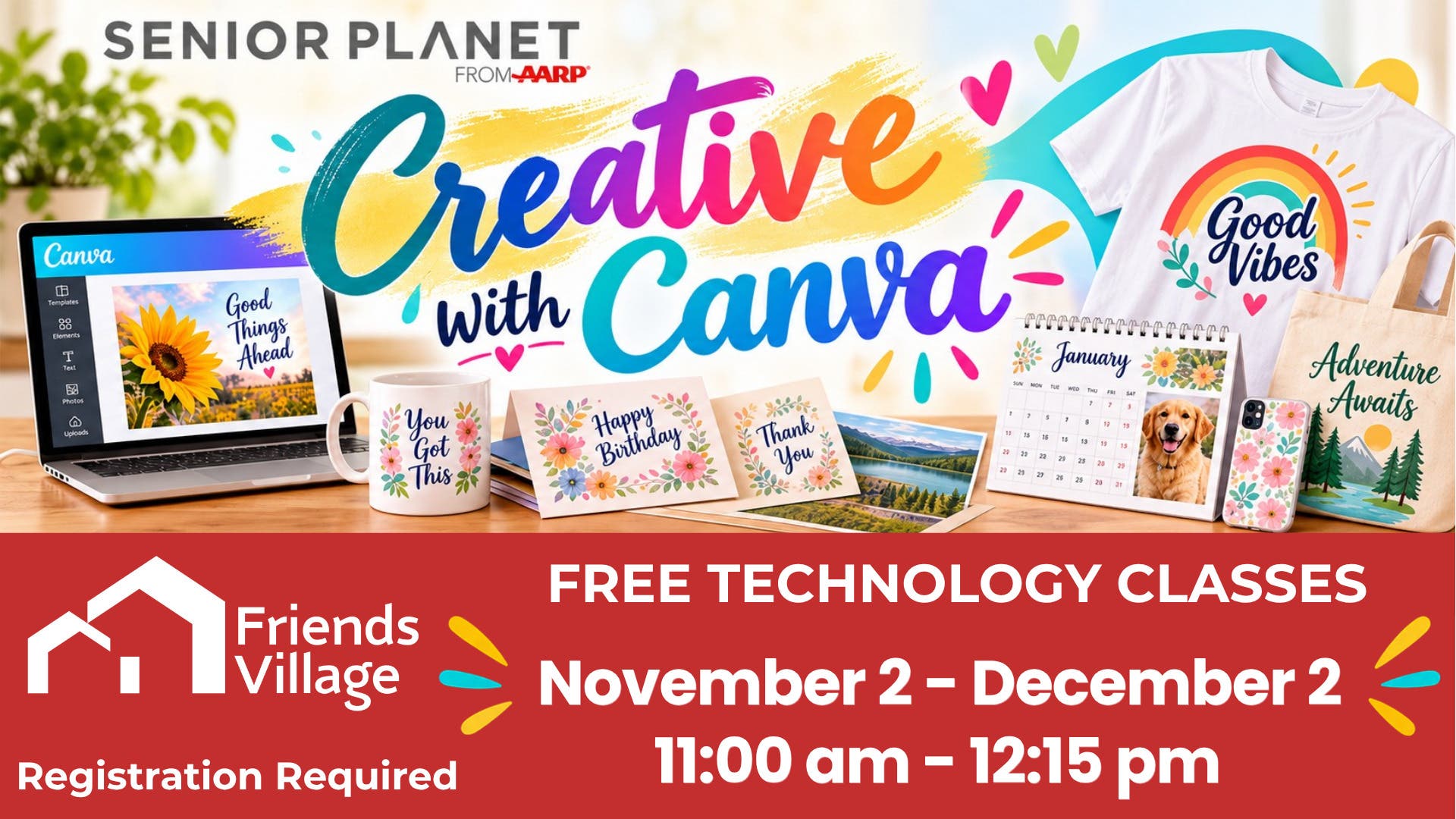 FREE Technology Classes:  Getting Creative with Canva