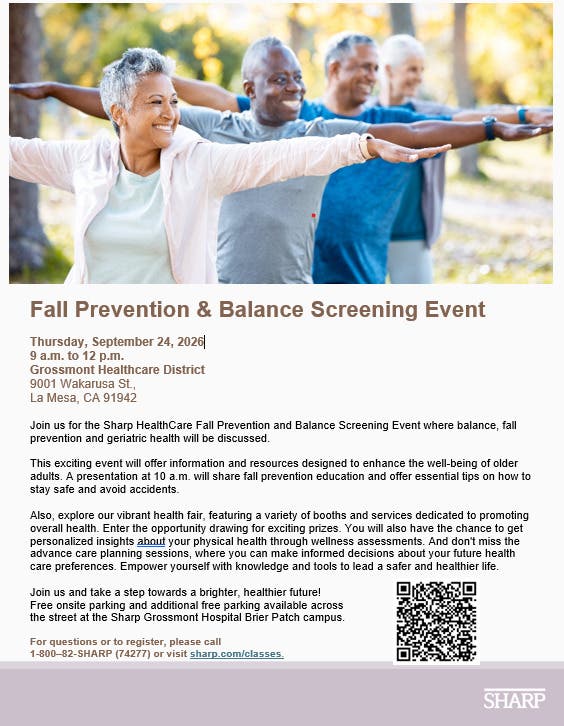 Fall Prevention & Balance Screening Event