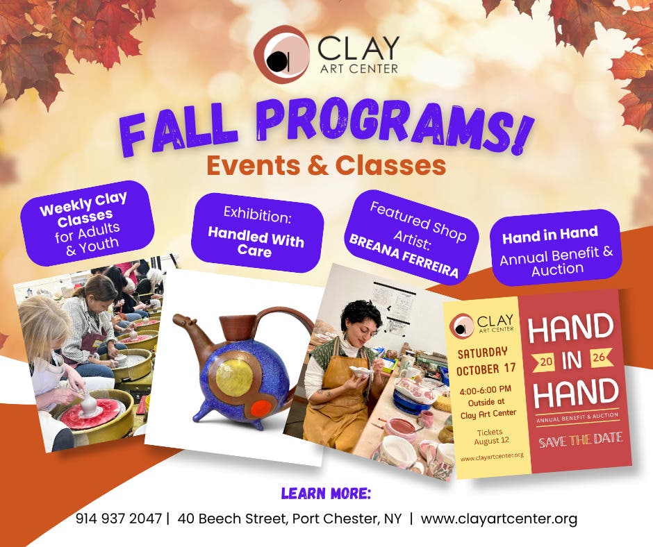 Get Creative this Fall at Clay Art Center!