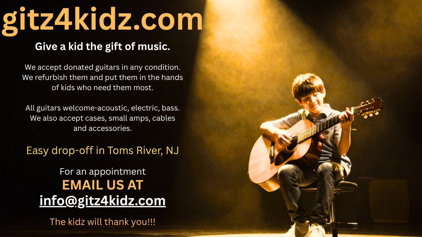 Guitars for Kids donation