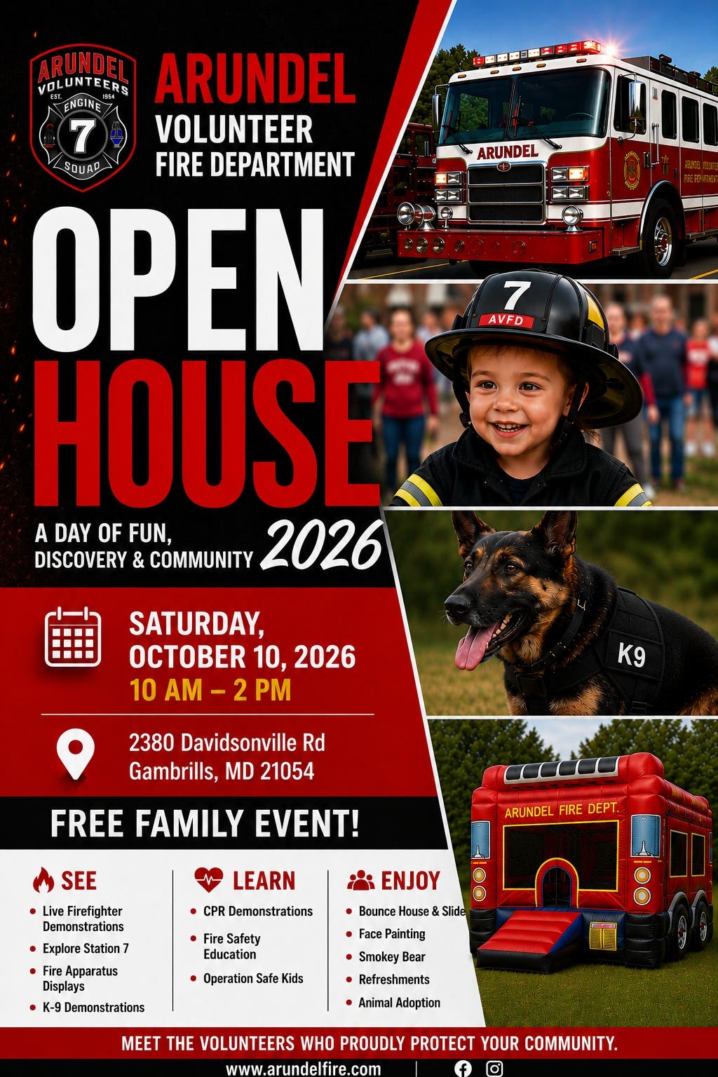 Arundel VFD Open House 2026 