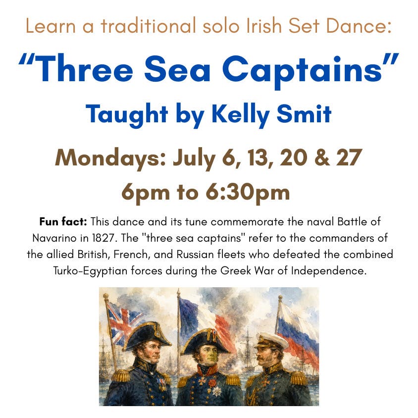 Learn a Traditional Irish Solo Set Dance: “Three Sea Captains” with Kelly Smit