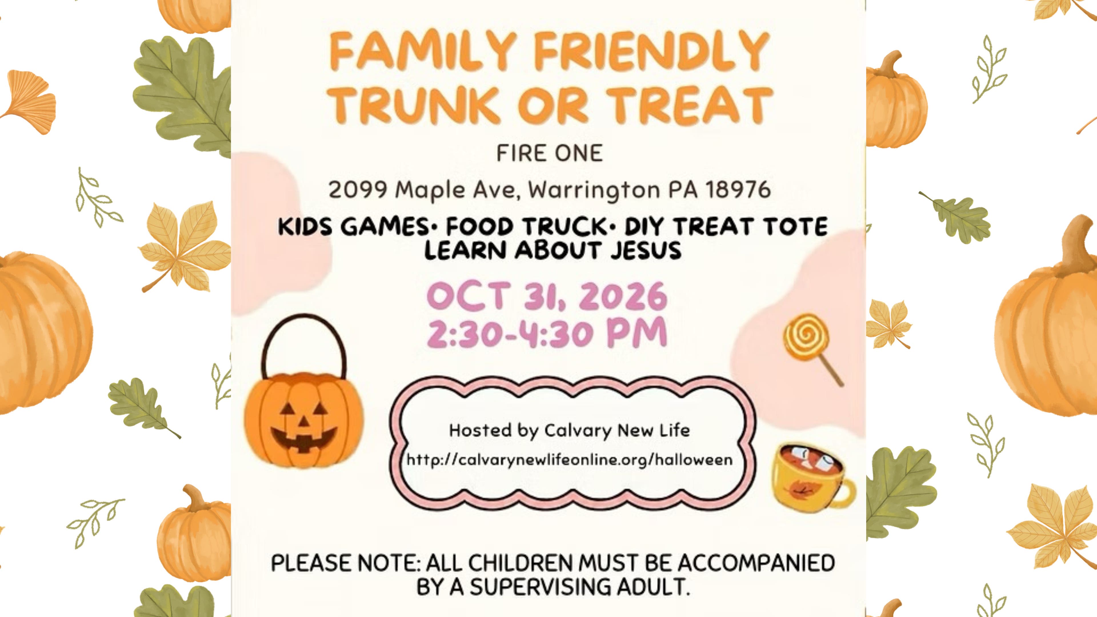 Family Friendly Trunk Or Treat