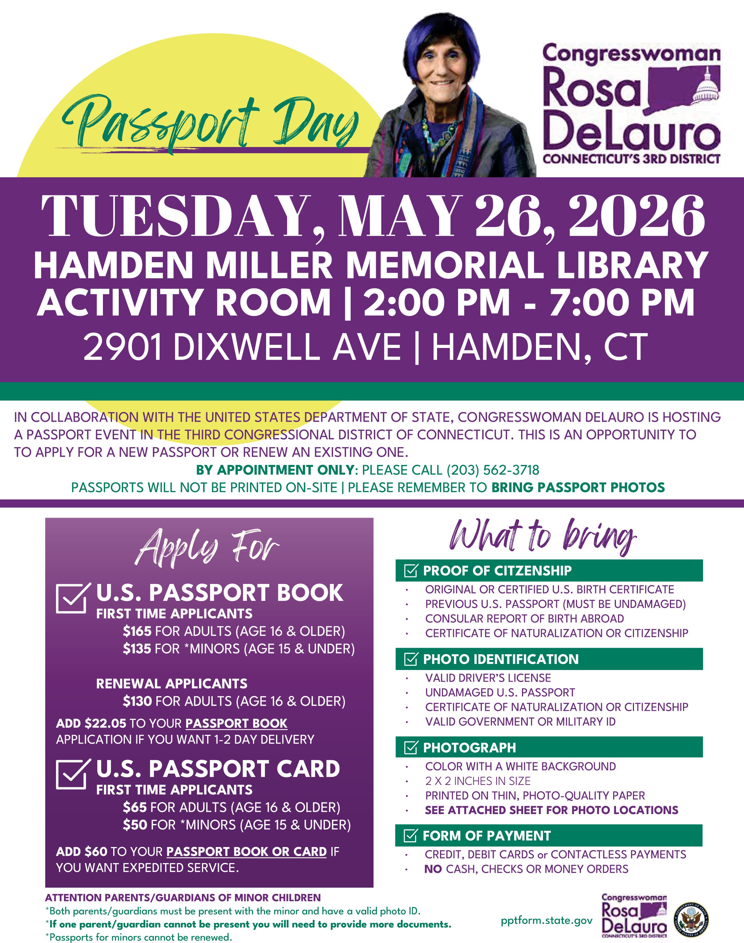 Congresswoman DeLauro's Passport Day and Community Resource Fair