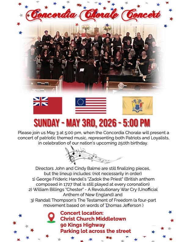 Concordia Chorale Concert of Patriotic Themed Music - Free