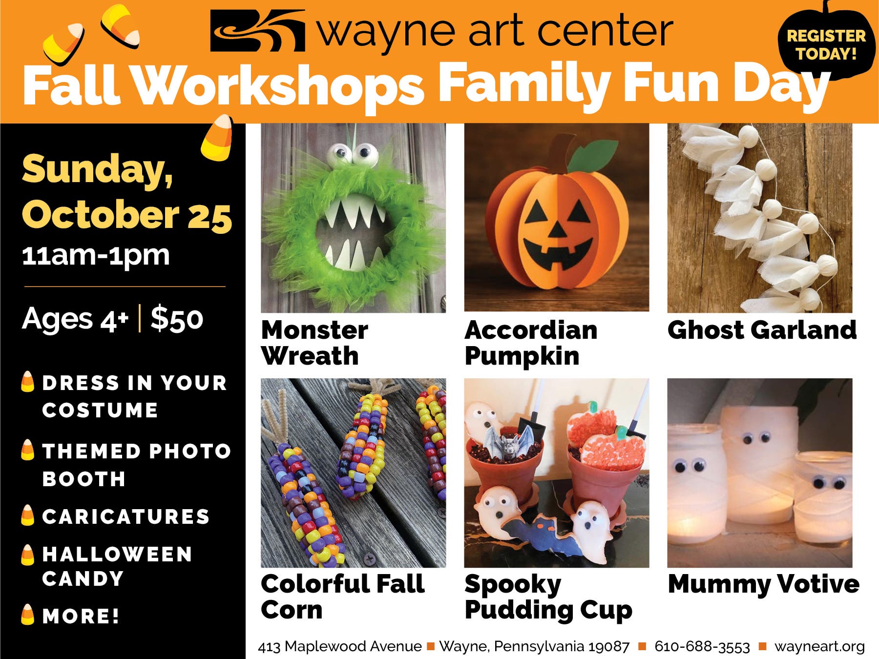 Fall Workshops Family Fun Day