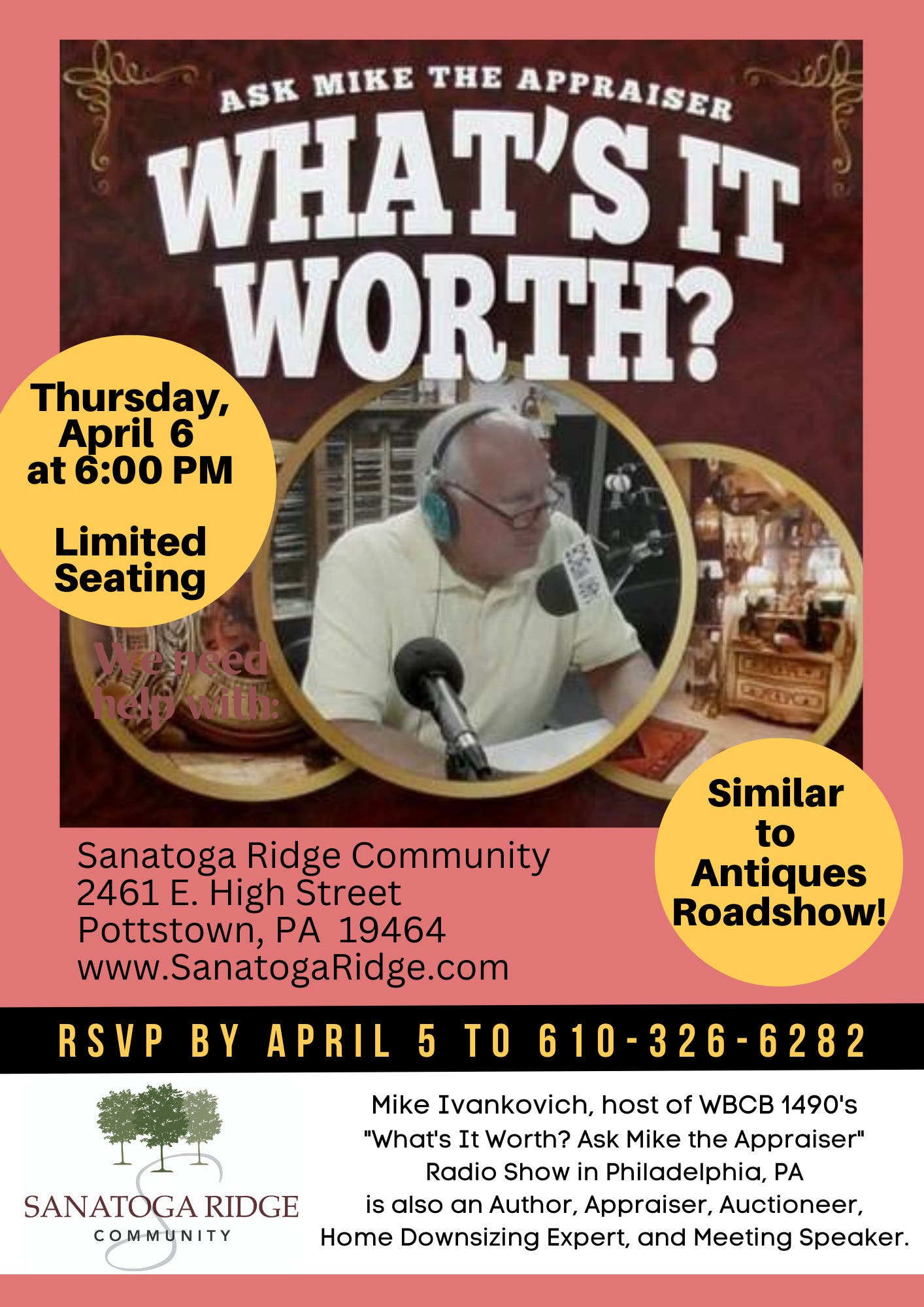 Apr 6 What's It Worth? by Mike the Appraiser Pottstown, PA Patch