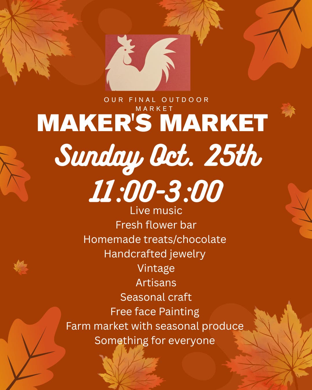 Maker's Market- Fall fun on the Farm