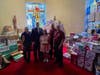 Pictured (L-R) are:
Knights Terry Fitzpatrick, Drive Coordinator Bob Sletvold, Paula Albanese of Cay Galgon Life House, and Knights Ken Cikana and Bernie Mikulski.

