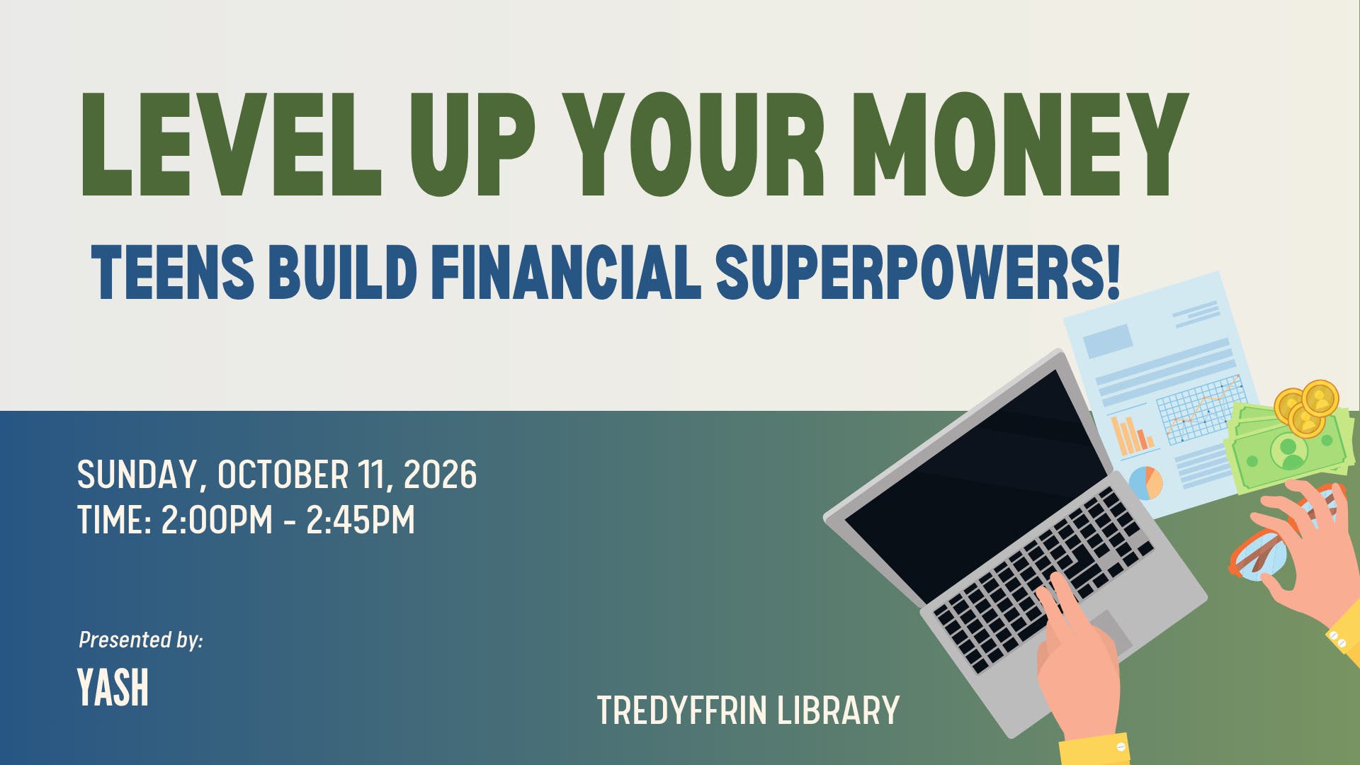 Teen Money Smarts: Building Your Financial Superpowers! In-Person