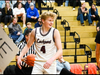 Senior Adam Labuda playing during the Veterans Night Game