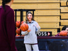 Senior Addison Foster cheering on her teammates during the game against Bradley-Bourbonnais 