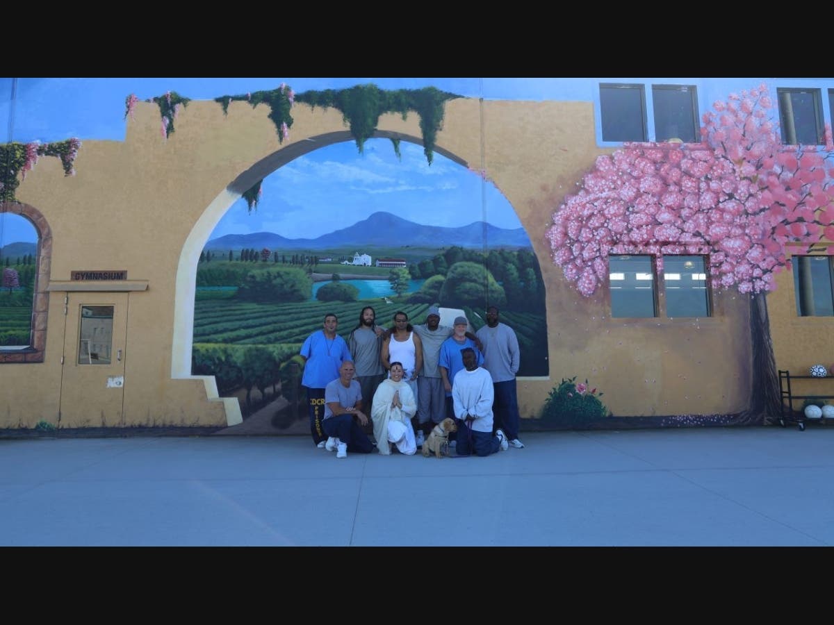 A section of the mural at RJ Donovan  
