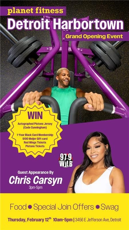 Harbortown Detroit Planet Fitness Grand Opening Celebration!