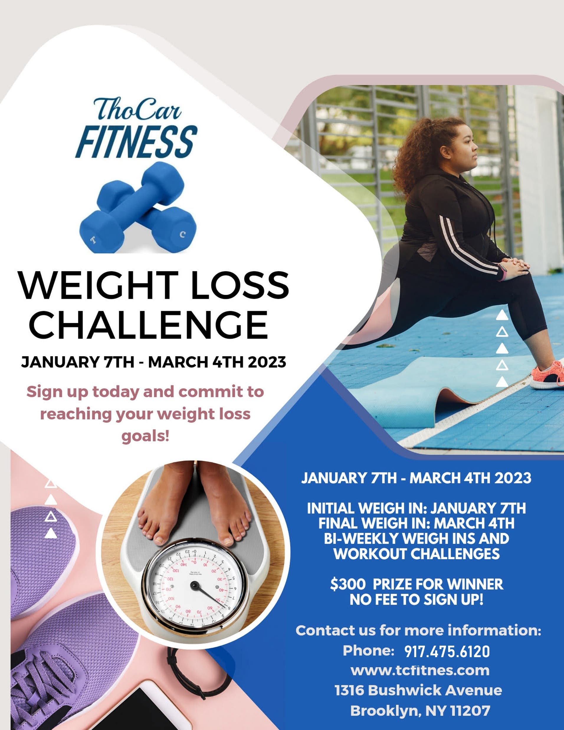 Jan 7 TC Fitness Weight Loss Challenge 2023 Bushwick, NY Patch