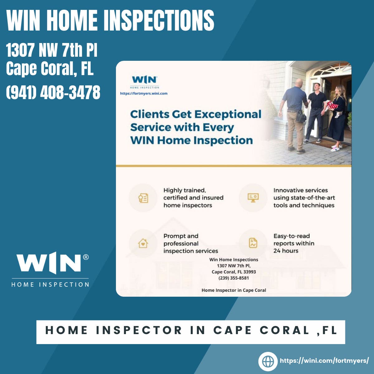 Home Inspector in Cape Coral, FL - Win Home Inspections - Fort Myers ...