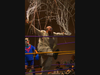 Calem Manson with an energetic entrance as always (Even The Goat with the Most Freakin' Flax is impressed)