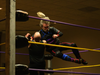 "The Meta Human Supervillain" - "Insane" Dick Lane flies from the top rope & taking out Crispin Coles