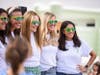 Several committee members took a moment from a very busy afternoon to show their support of CHOA by sporting special green sunglasses, matching CHOA's colors. The free kickoff event was planned in less than 3 weeks and had more than 300 guests.