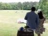 On a picture-perfect spring evening, guests enjoyed a live polo match that was held on the lower field of Chukkar Farm.