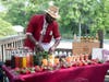 Angel's Envy provided a private bourbon tasting experience in the VIP lounge, a highlight of the evening for everyone who sampled it.
