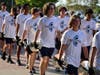 The nationally-recognized Cambridge High School marching band contributed to parade hype as they played a number of songs, including the school's alma mater.